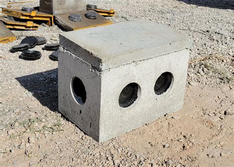 concrete septic tank distribution box